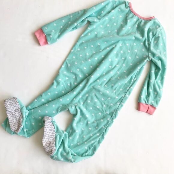 Carters floral print fleece footed pajama play  5T - Picture 7 of 8